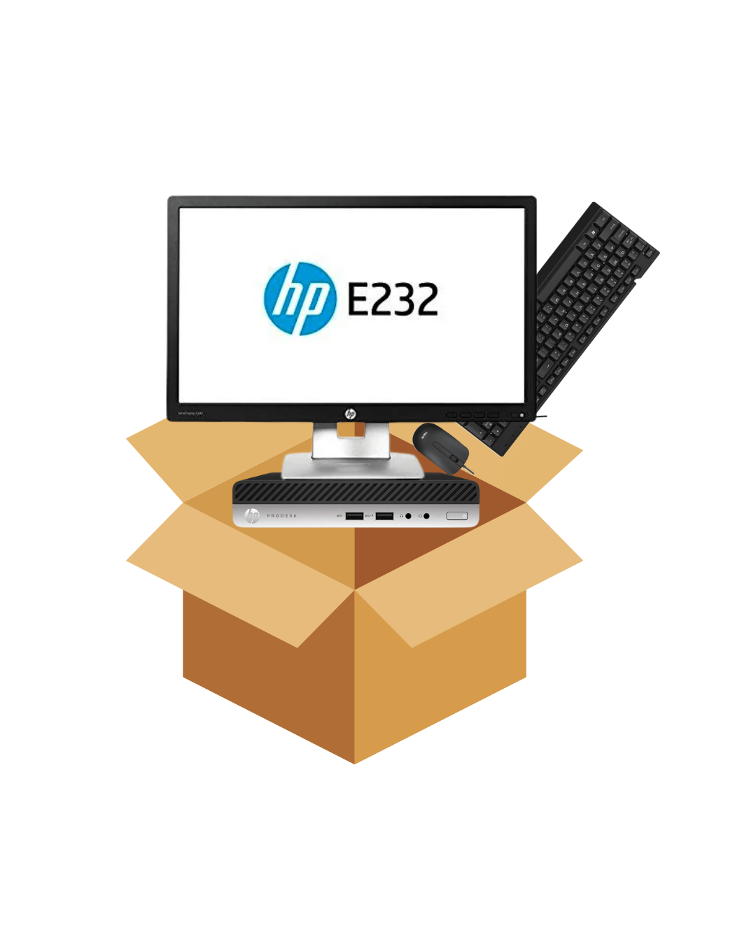 Combo PC HP ProDesk 400 G4 Mini (i5-8va Gen, 8GB RAM, SSD 256GB) + Monitor HP ProDisplay 23" (Renovado A+)