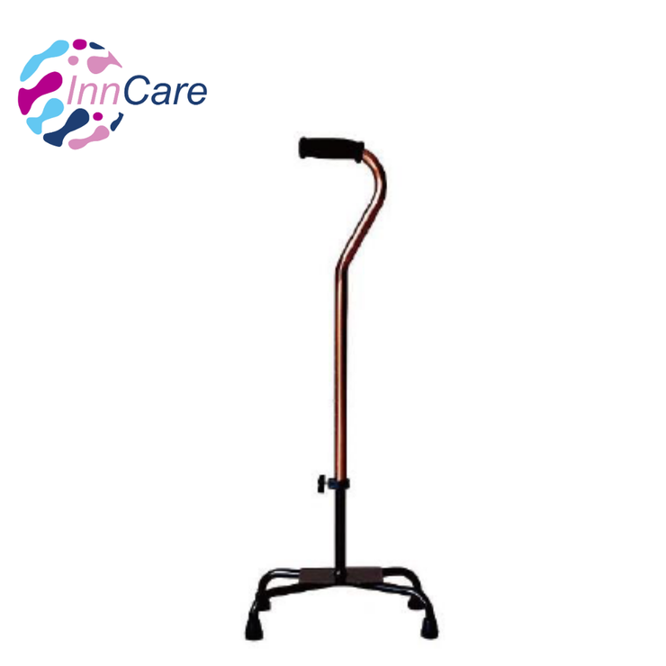 Bastón de Pedestal de 4 Patas InnCare – Estabilidad y Comodidad