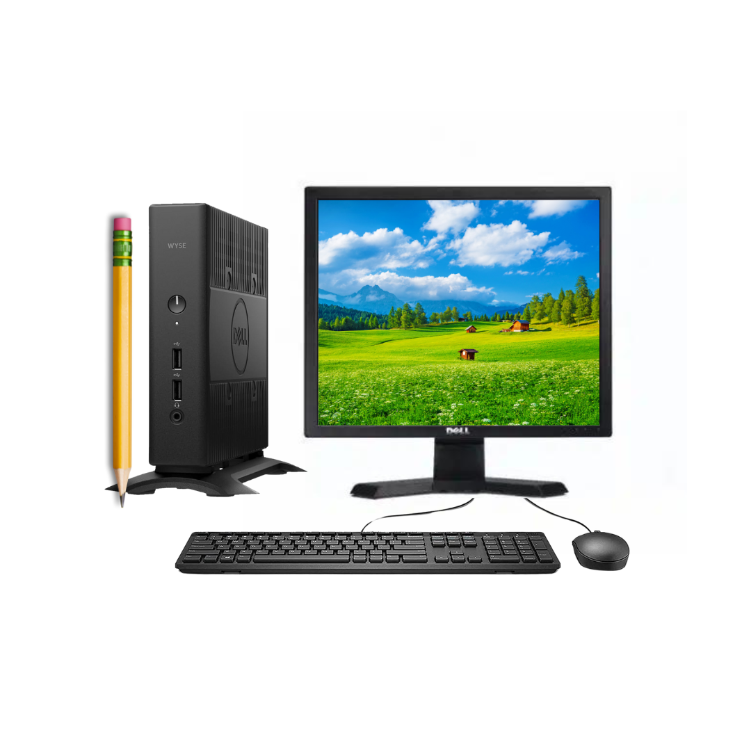 Combo Pc Completa Dell Wyse AMD 4gb Ram 128gb ssd + Monitor de 17 pulg ...