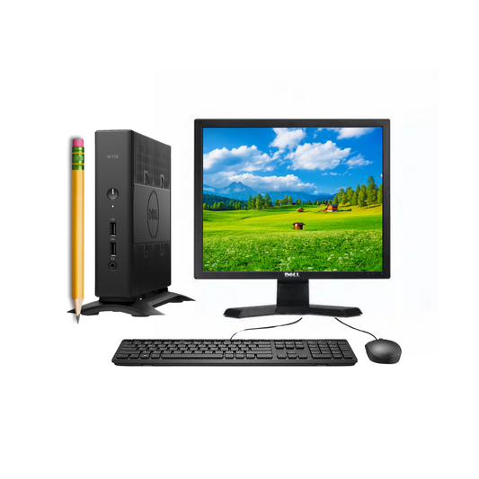 Combo Pc Completa Dell Wyse AMD 4gb Ram 128gb ssd + Monitor de 17 pulgadas