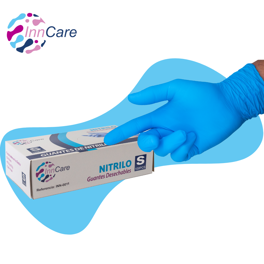 Guantes de nitrilo azul InnCare Premium