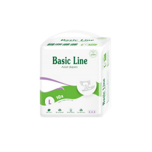 Pañales para Adultos L Basic Line Nateen (Tamaño L)