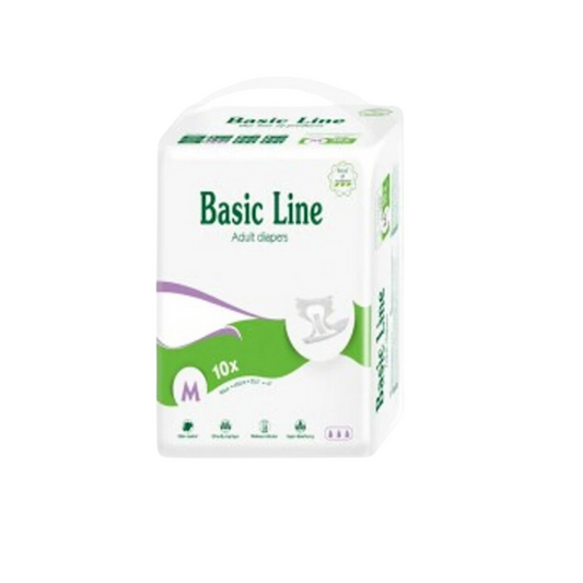 Pañales para Adultos M Basic Line Nateen (Abiertos)