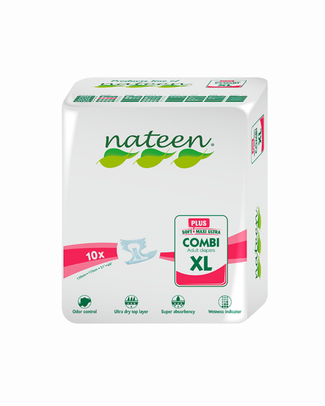 Pañales para Adultos Abiertos XL Línea Básica Nateen 10/1 – Protección y Comodidad Superior