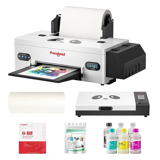 Procolored F13 Panda DTF Impresora A3 L1800 – Impresora de Transferencia Directa a Película (DTF) para Ropa