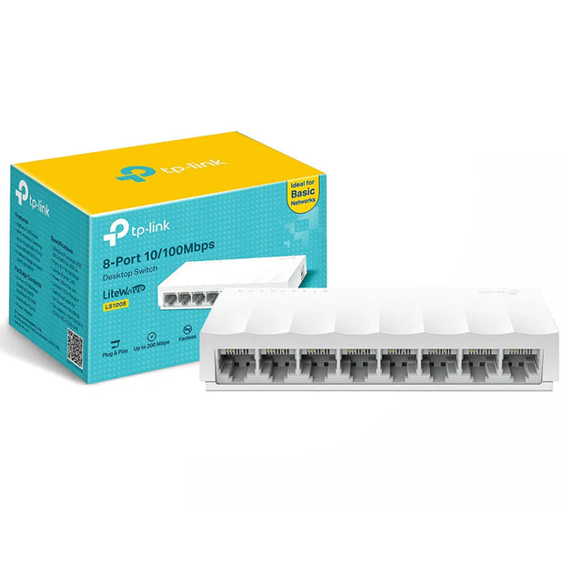 Switch TP-Link LS Series – 5 y 8 Puertos LAN 10/100 Mbps (LS1005 / LS1008)
