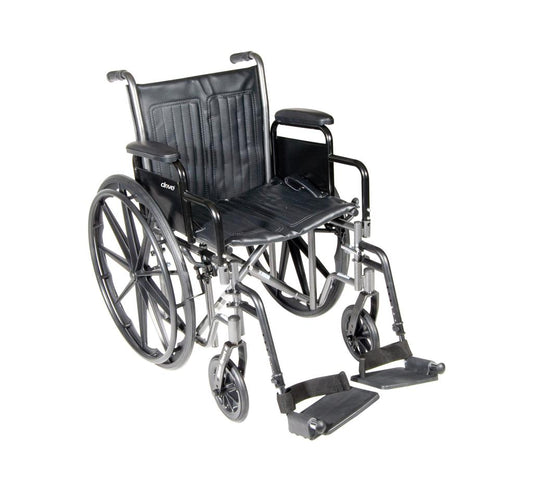 Silla de Ruedas Manual Plateada Sport II PS-SSP218DDA-SF | Movilidad, Confort y Durabilidad