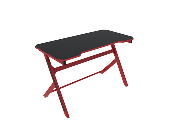 Escritorio tipo mesa Gaming negro con rojo XTF-CD187