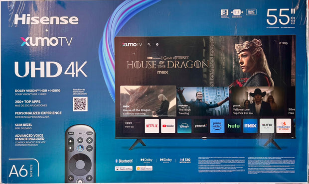 Hisense – Televisor Inteligente Xumo LED 4K UHD Serie A6 de 55"